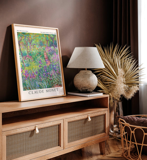 The Artist's Garden by Claude Monet Exhibition Poster – Fine Art Print UV-resistent