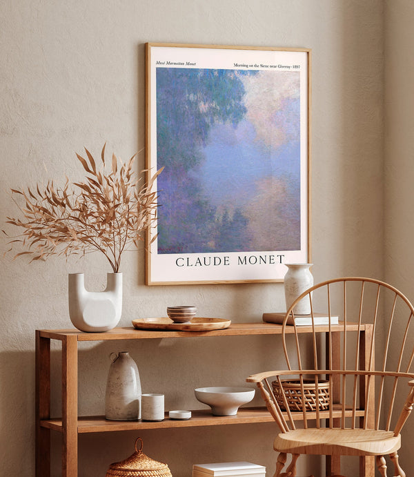 Monet Morning on the Seine – Fine Art Poster Impressionism