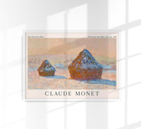 Wheatstacks, Snow Effect, Morning – Claude Monet Fine Art Print | UV-beständig — Ansicht 1