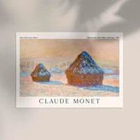 Wheatstacks, Snow Effect, Morning – Claude Monet Fine Art Print | UV-beständig — Ansicht 2