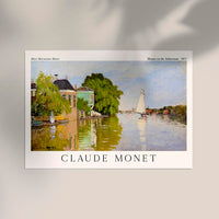 Houses on the Achterzaan – Monet Exhibition Poster | Fine Art Print | UV-beständig — Ansicht 2