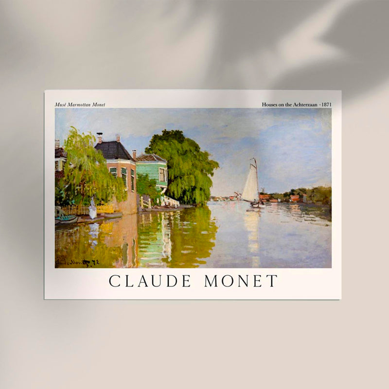 Houses on the Achterzaan – Monet Exhibition Poster | Fine Art Print | UV-beständig — Ansicht 2