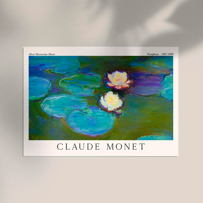 Nympheas by Claude Monet Exhibition Poster – Impressionistische Wasserlinsen-Serie Fine Art Print — Ansicht 3