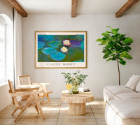 Nympheas by Claude Monet Exhibition Poster – Impressionistische Wasserlinsen-Serie Fine Art Print — Ansicht 2