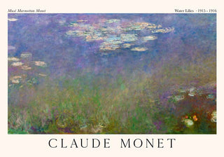 Waterlillies by Claude Monet Exhibition Poster – Fine Art Print | UV-beständig | Klassiker des Impressionismus