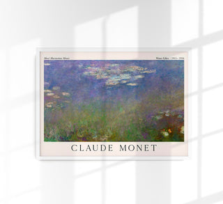 Waterlillies by Claude Monet Exhibition Poster – Fine Art Print | UV-beständig | Klassiker des Impressionismus