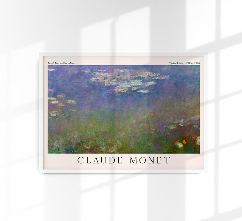 Waterlilies by Claude Monet Exhibition Poster – Fine Art Print UV-resistant — Patroa Studio