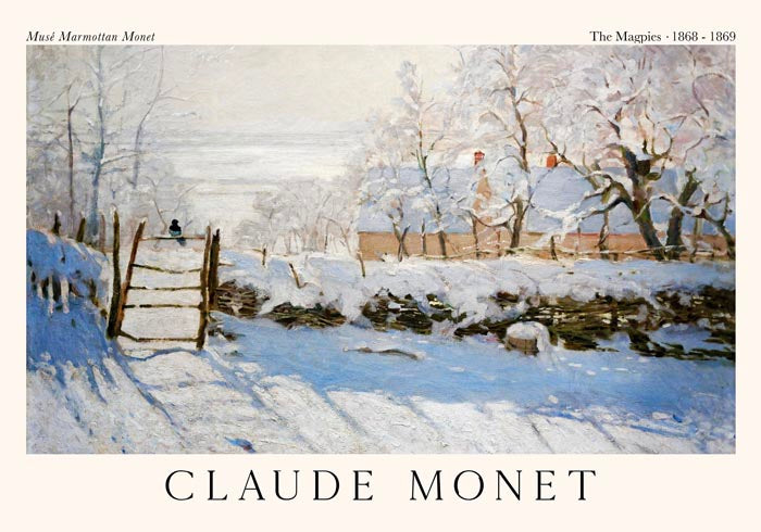 The Magpies – Claude Monet Exhibition Poster | Fine Art Print | Premium Quality — Ansicht 3