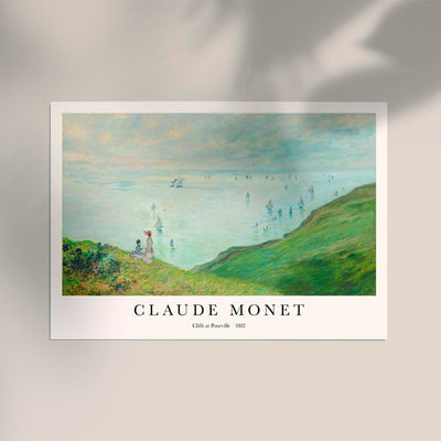 Cliffs at Pourville – Fine Art Print | Impressionism | Exhibition Poster