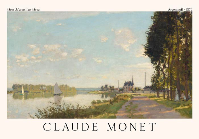 Argenteuil by Claude Monet Exhibition Poster – Fine Art Print UV-resistant — Ansicht 3