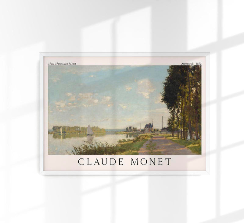 Argenteuil by Claude Monet Exhibition Poster – Fine Art Print UV-resistant — Patroa Studio