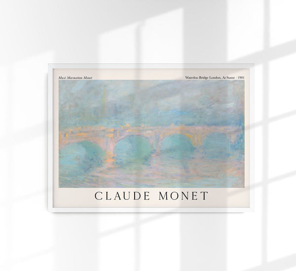 Waterloo Bridge, London at Sunset – Claude Monet Fine Art Print Impressionismus