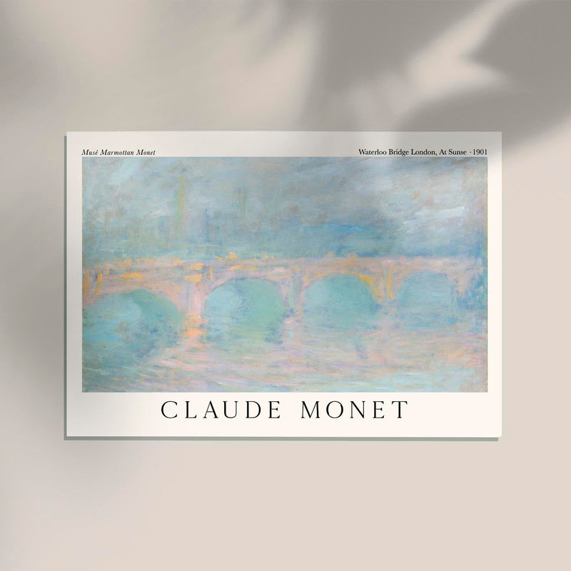 Waterloo Bridge, London at Sunset – Claude Monet Fine Art Print Impressionism — Ansicht 2