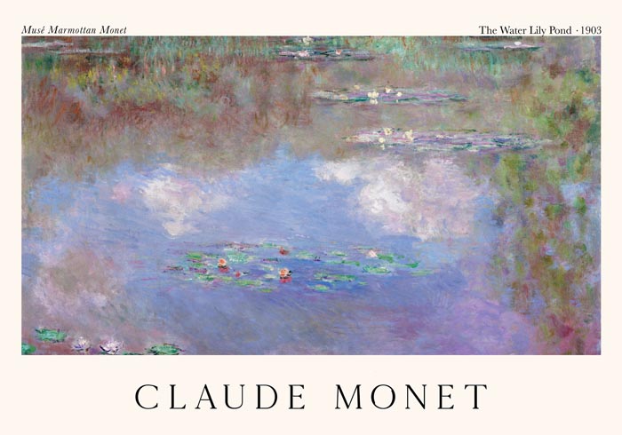 The Water Lily Pond by Claude Monet Exhibition Poster – Fine Art Print — Ansicht 3