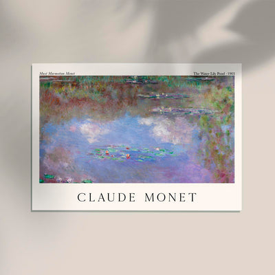 The Water Lily Pond by Claude Monet Exhibition Poster – Fine Art Print