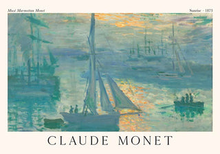 Sunrise by Claude Monet Exhibition Poster – Fine Art Print | UV-resistent | Made in Berlin