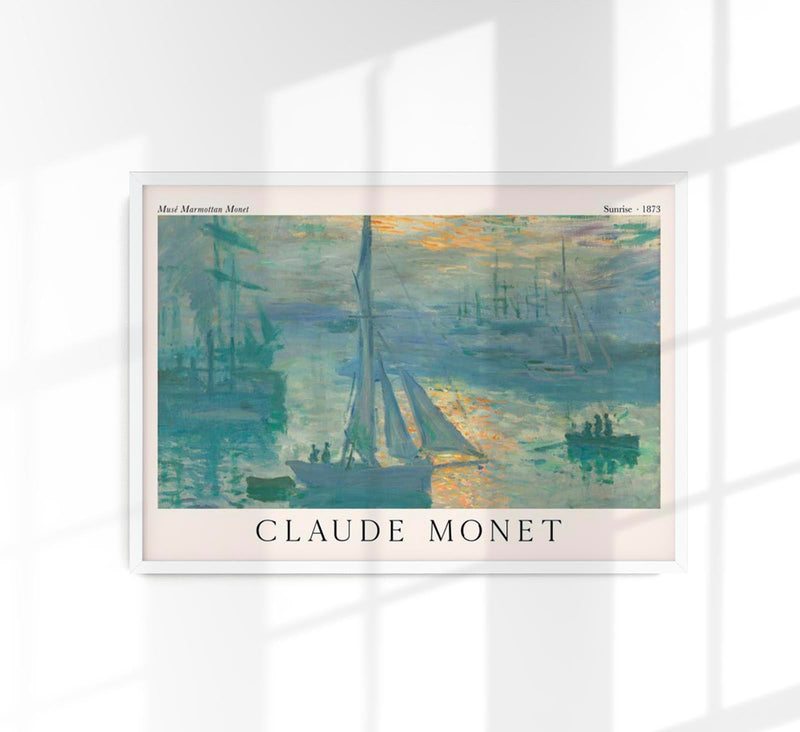Sunrise by Claude Monet Exhibition Poster – Fine Art Print UV-resistent Made in Berlin — Patroa Studio