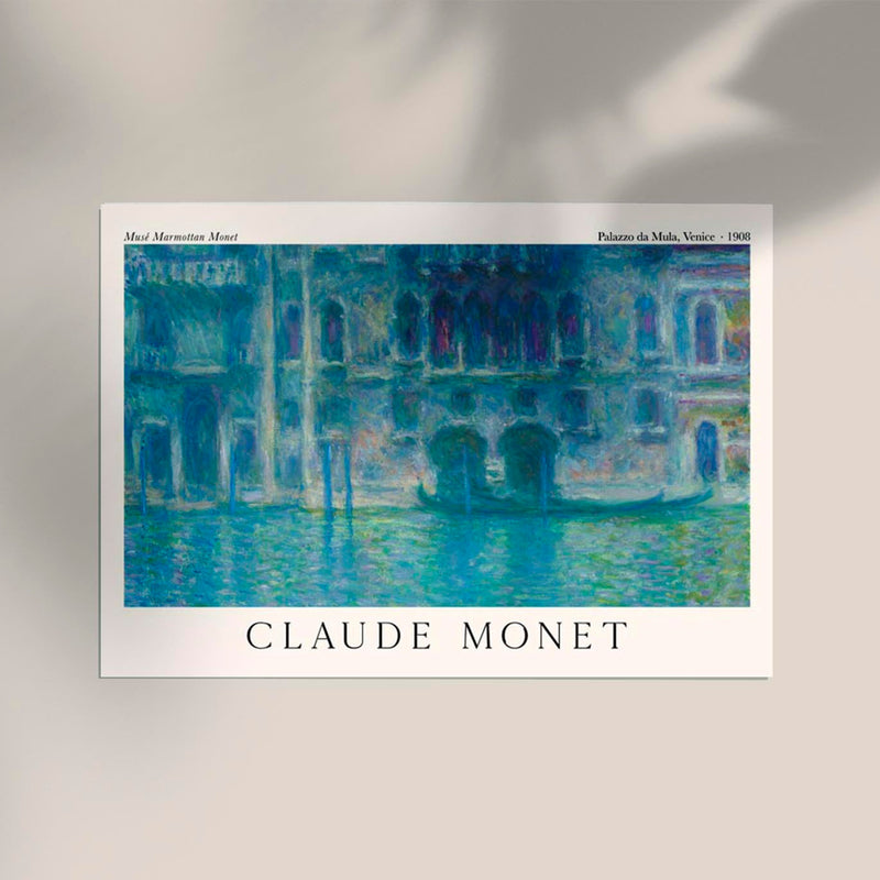 Palazzo da Mula, Venice by Claude Monet Exhibition Poster – Impressionismus Fine Art Print — Ansicht 2