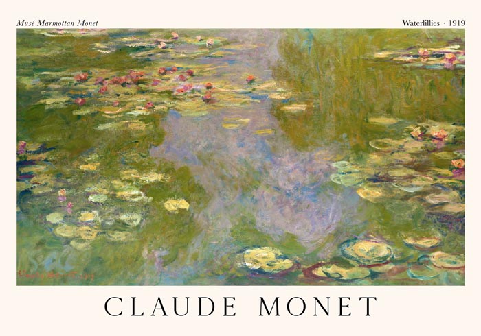 Waterlillies by Claude Monet Exhibition Poster – Fine Art Print UV-beständig — Ansicht 3