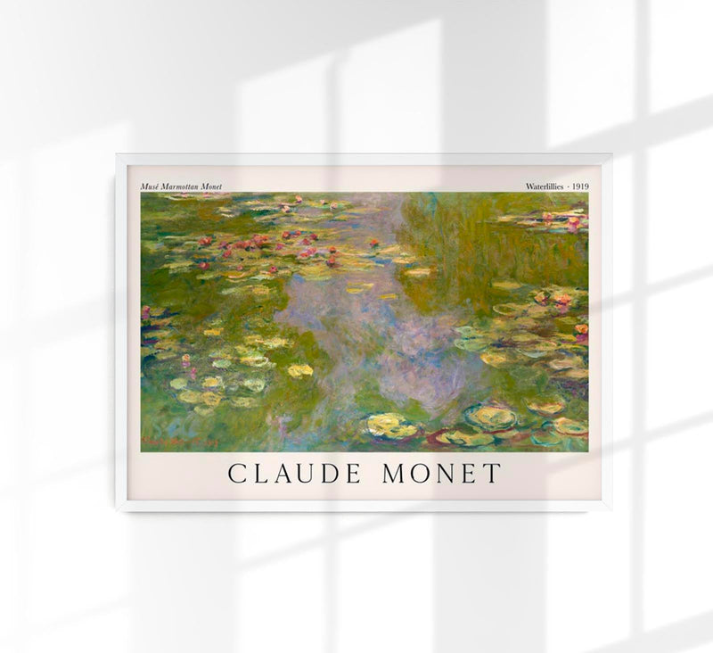 Waterlillies by Claude Monet Exhibition Poster – Fine Art Print UV-beständig — Patroa Studio