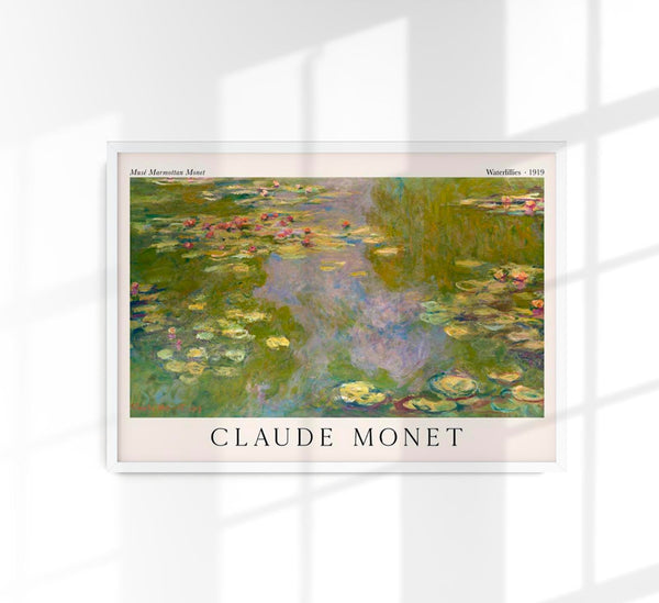 Waterlillies by Claude Monet Exhibition Poster – Fine Art Print UV-beständig
