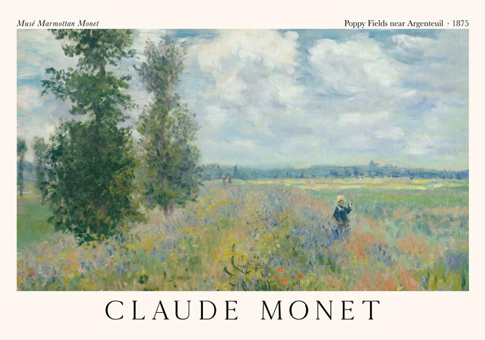 Poppy Fields near Argenteuil – Fine Art Print | Claude Monet | Impressionistische Landschaft — Ansicht 3