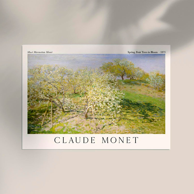 Spring, Fruit Trees in Bloom by Claude Monet – Fine Art Print UV-beständig Atelierdruck — Ansicht 2