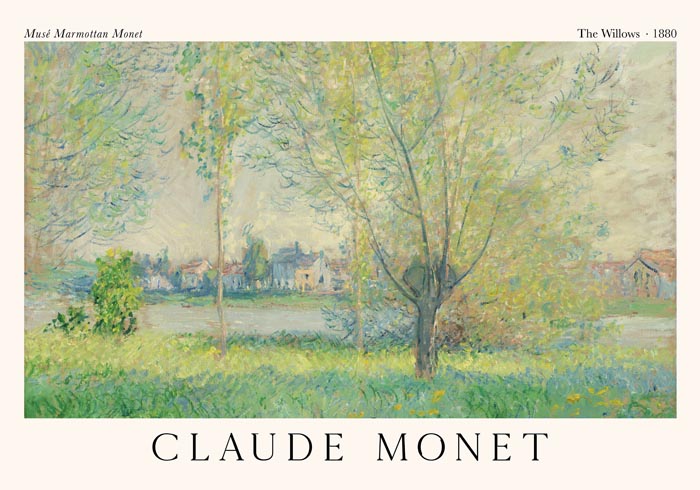 The Willows – Claude Monet Exhibition Poster | Fine Art Print — Ansicht 3