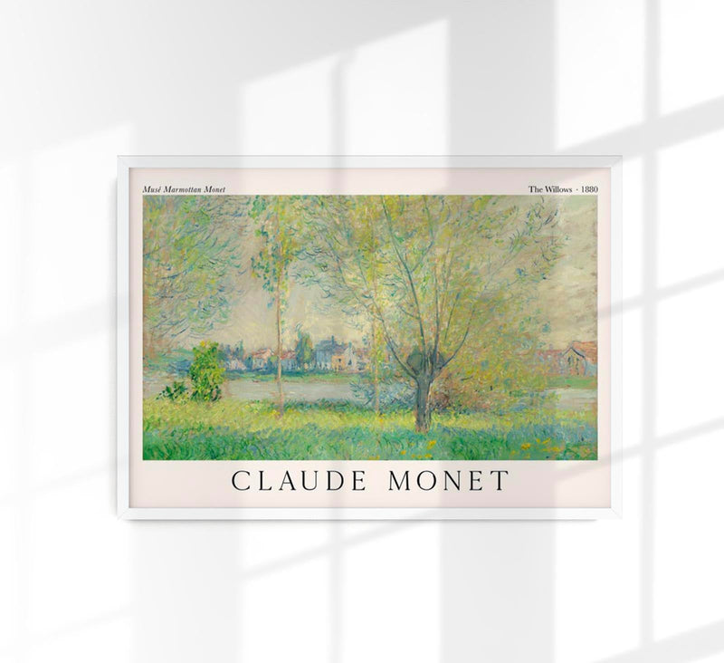 The Willows – Claude Monet Exhibition Poster | Fine Art Print — Patroa Studio