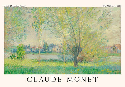 The Willows – Claude Monet Exhibition Poster | Fine Art Print