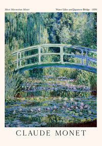 Water Lilies and Japanese Bridge – Fine Art Print Claude Monet Premium Paper — Ansicht 3