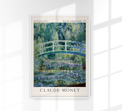 Water Lilies and Japanese Bridge – Fine Art Print Claude Monet Premium Paper