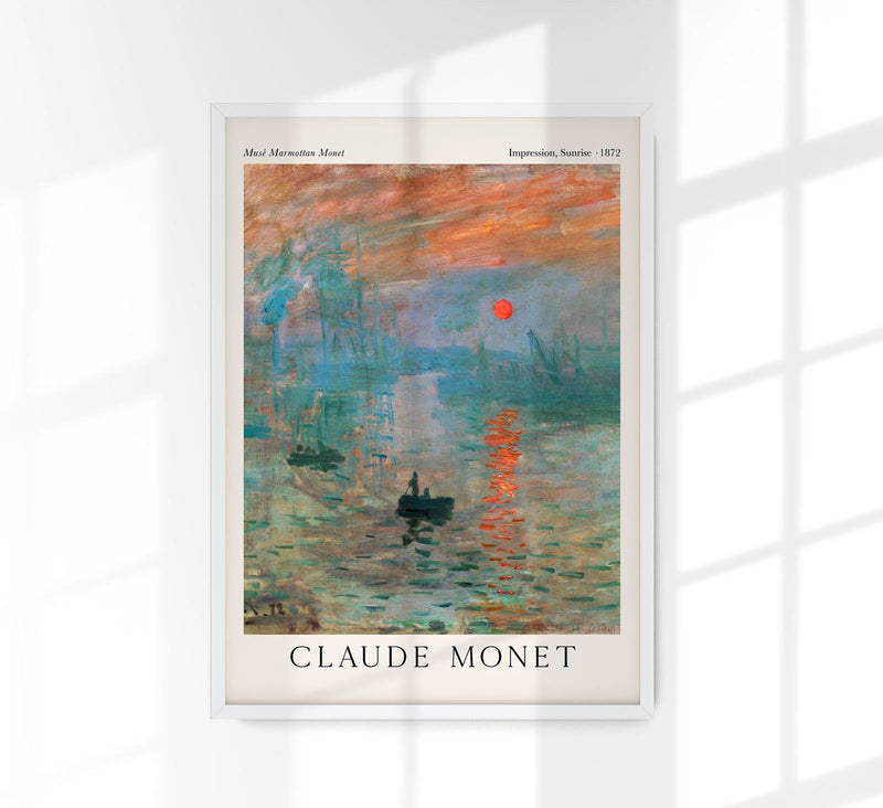 Impression, Sunrise – Kunstdruck by Claude Monet | UV-beständig | Handgefertigt Berlin — Patroa Studio