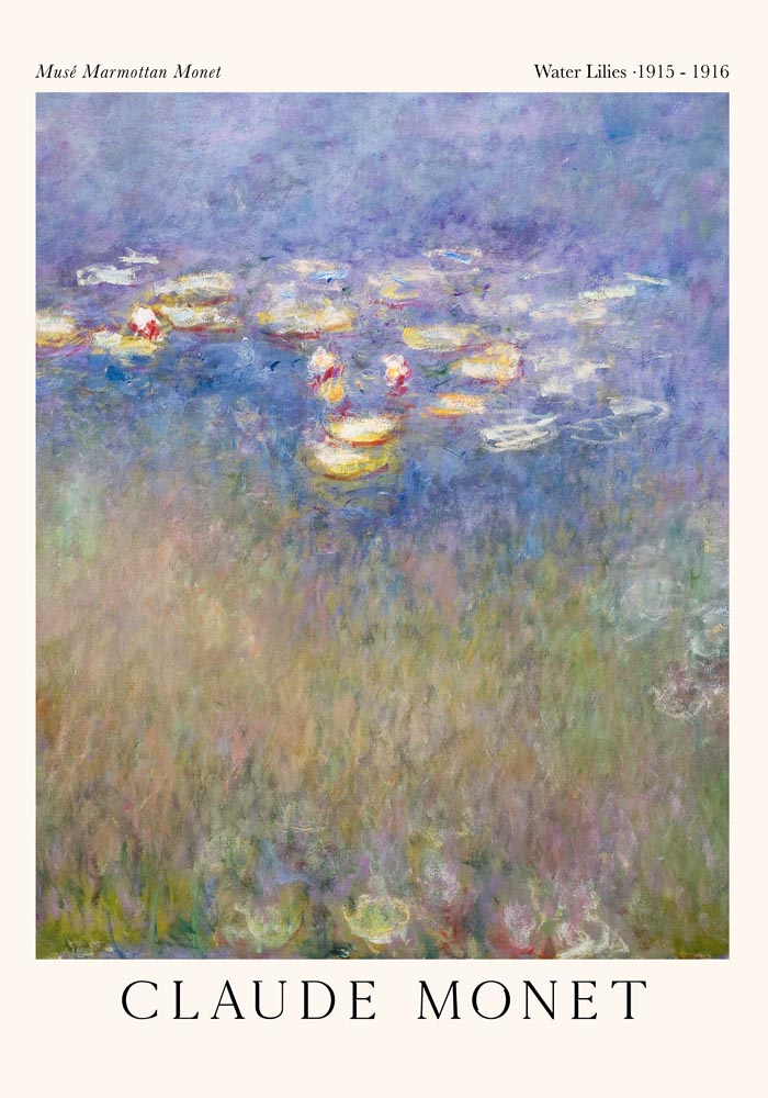 Water Lilies by Monet – Fine Art Print UV-beständig Premium Galeriequalität — Ansicht 3