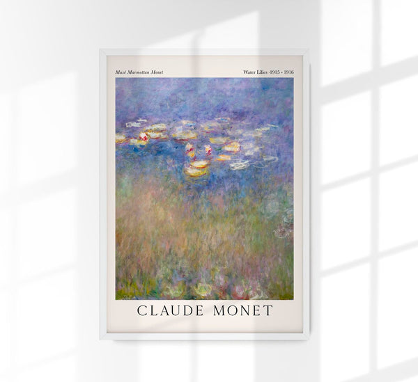 Water Lilies by Monet – Fine Art Print UV-beständig Premium Galeriequalität