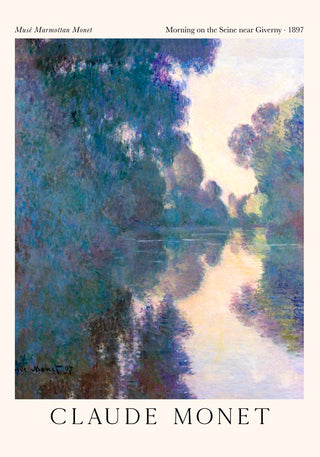 Morning on the Seine near Giverny No.2 – Fine Art Print | Monet Poster | UV-beständig