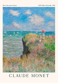 Cliff Walk at Pourville – Fine Art Print Monet Impressionismus Ausstellungsposter — Ansicht 3