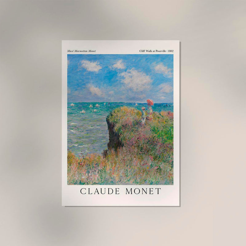 Cliff Walk at Pourville – Fine Art Print Monet Impressionismus Ausstellungsposter — Ansicht 2