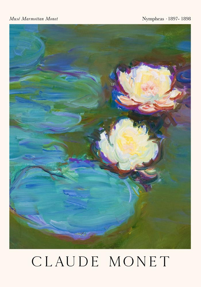 Nymphea Vertical by Claude Monet Exhibition Poster – Vertical Impressionistic Depiction — Ansicht 4