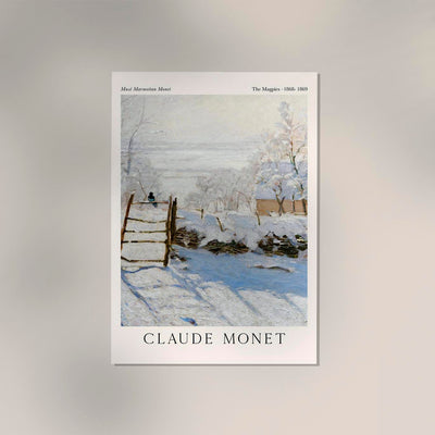 The Magpies (Vertical) – Claude Monet Exhibition Poster | Fine Art Print