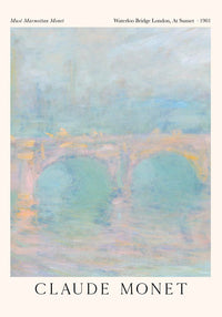 Waterloo Bridge, London at Sunset – Claude Monet Fine Art Print — Ansicht 4