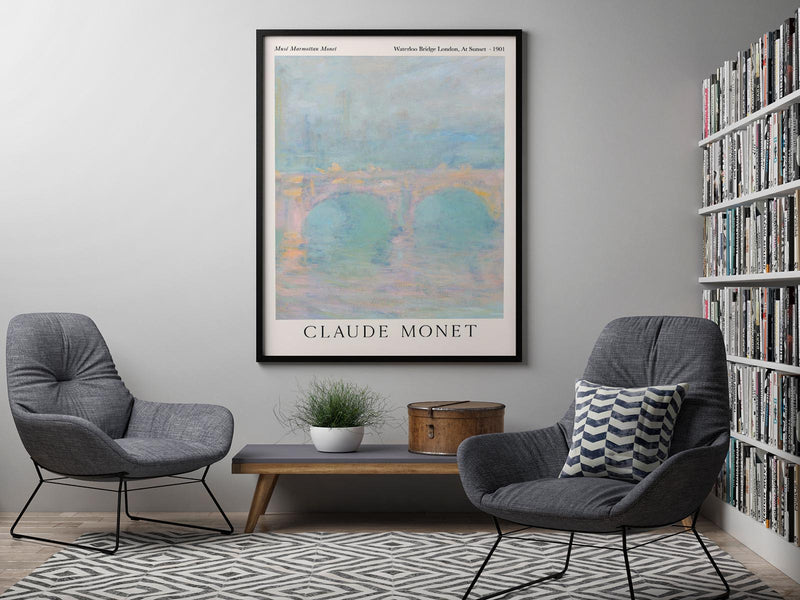 Waterloo Bridge, London at Sunset – Claude Monet Fine Art Print — Ansicht 2