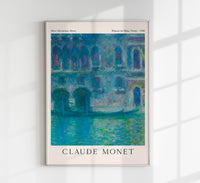 Palazzo da Mula, Venice by Claude Monet Exhibition Poster – Impressionismus Fine Art Print — Ansicht 1