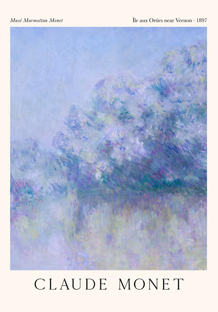 Île aux Orties near Vernon by Claude Monet – Fine Art Poster UV-beständig — Ansicht 4