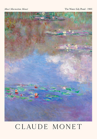The Water Lily Pond – Claude Monet Exhibition Poster | Fine Art Print Premium