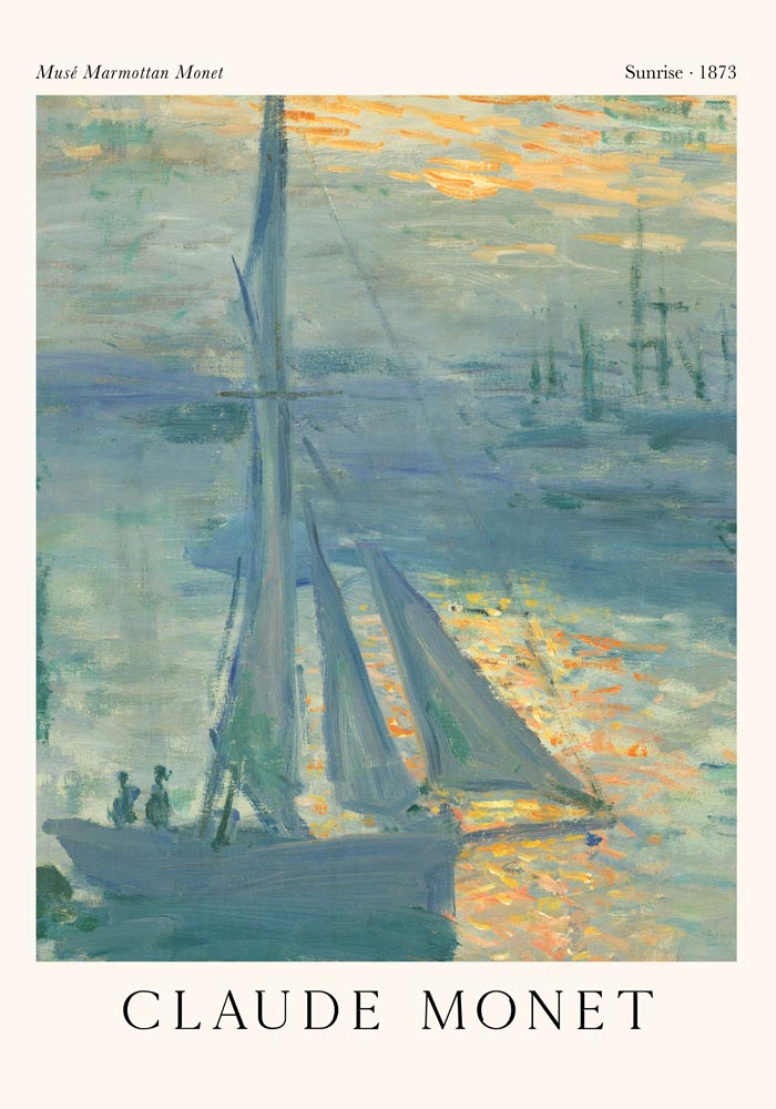 Sunrise by Claude Monet Exhibition Poster – Fine Art Print UV-resistent Made in Berlin — Ansicht 4