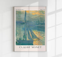 Sunrise by Claude Monet Exhibition Poster – Fine Art Print UV-resistent Made in Berlin — Ansicht 1