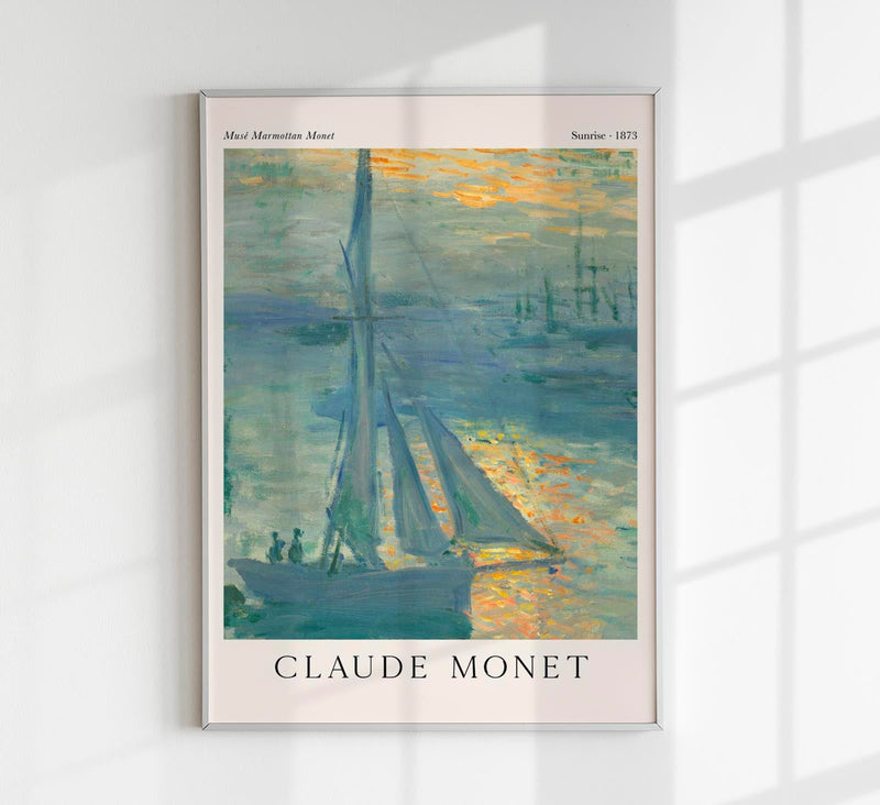 Sunrise by Claude Monet Exhibition Poster – Fine Art Print UV-resistent Made in Berlin — Patroa Studio
