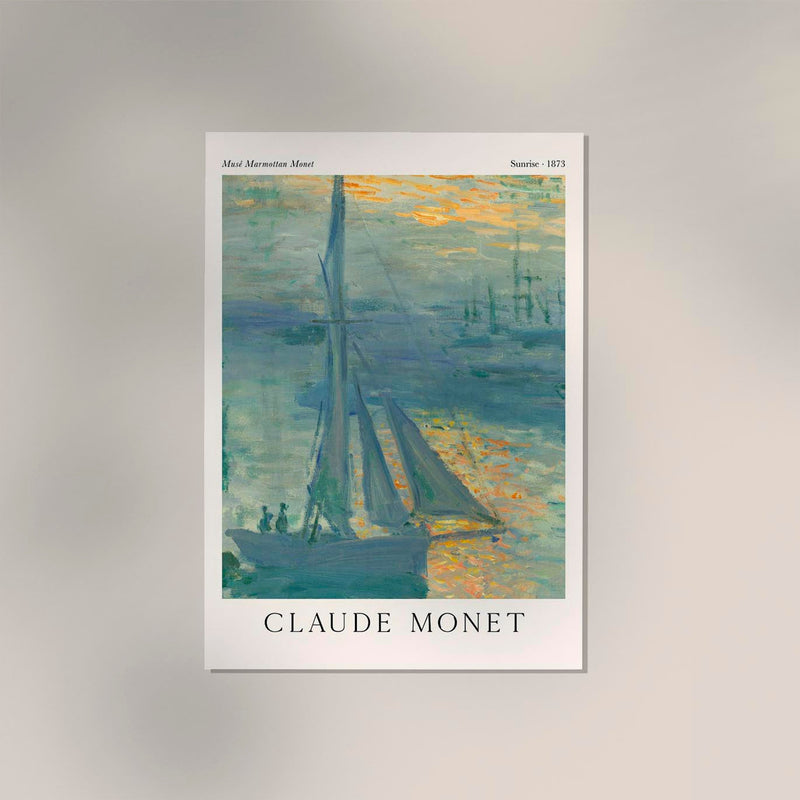 Sunrise by Claude Monet Exhibition Poster – Fine Art Print UV-resistent Made in Berlin — Ansicht 3