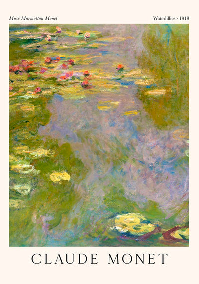 Waterlillies by Claude Monet Exhibition Poster – Fine Art Print UV-beständig